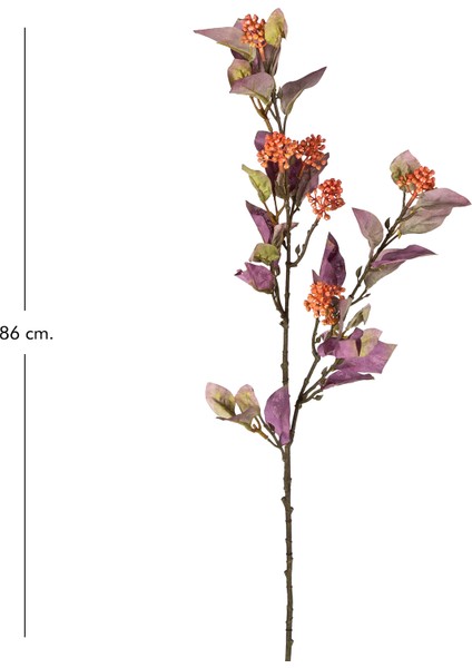 Yapay Okaliptus Dalı Bordo-Turuncu 86 Cm. modelleri