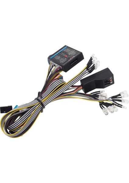 3x Aydınlatma Sistemi Kiti Simülasyon Kontrol Işığı Fren Lambası Rc Araba Işık Kiti Için 1/10 1/8 Model Rc Araba Kamyon (Yurt Dışından) fiyatları