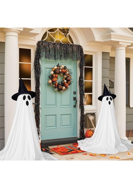 2 Paket Cadılar Bayramı Dekorasyonları, Cadılar Bayramı Partisi Süslemeleri, Yard Garden Için Uzaktan Kumanda Işıkları ile Hayalet Süslemeleri (Yurt Dışından) modelleri