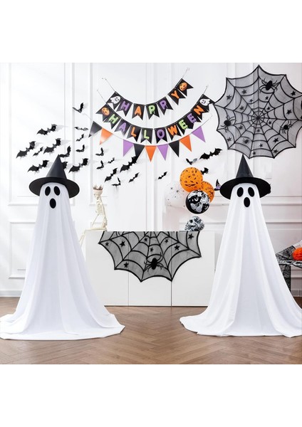 2 Paket Cadılar Bayramı Dekorasyonları, Cadılar Bayramı Partisi Süslemeleri, Yard Garden Için Uzaktan Kumanda Işıkları ile Hayalet Süslemeleri (Yurt Dışından) indirimleri