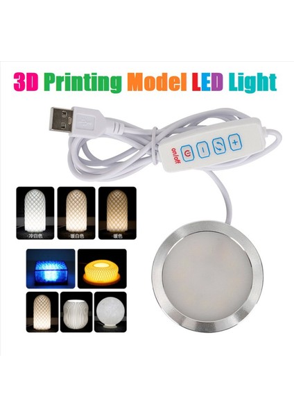6x 3D Baskı Modeli LED Işık LED Spot 5 V Ultra-Ince Gece Lambası USB Ayarlanabilir LED Işık Garaj Seti Lambası (Yurt Dışından) modelleri