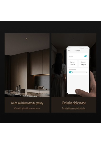 Insan Vücudu Varlığı Akıllı Downlight Spotlight X8R Bluetooth Mesh 2.0 Ayarlanabilir Parlaklık Renk Sıcaklığı (Yurt Dışından) fırsatları