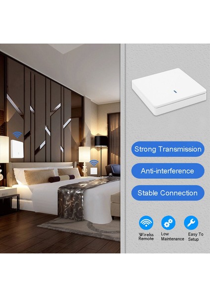 6x Kablosuz Akıllı Işık Anahtarı Rf 433MHZ Aydınlatma Kontrolü Akıllı Anahtar Ac 90-250V 10A Modülü (1 W ve 1 C) (Yurt Dışından) fırsatları