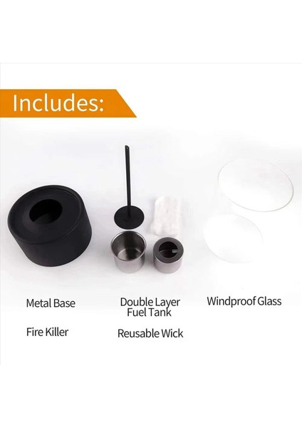 2x Küçük Masa Üstü Ateş Çukuru Kase Mini Taşınabilir Masa Üstü Alkol Şömine Kapalı Dumansız Temiz Siyah (Yurt Dışından) indirimleri
