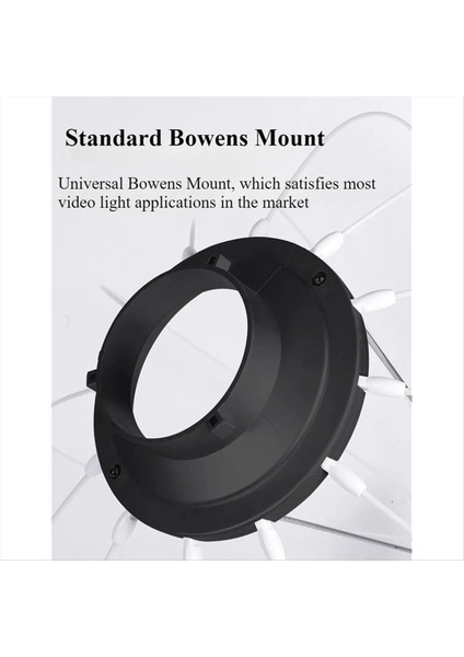 35 cm Küre Fener Softbox Montaj Hızlı Top Difüzör Halkası Film Prodüksiyonu Video Çekimleri Için Yumuşak Işık Değiştirici (Yurt Dışından) fiyatları