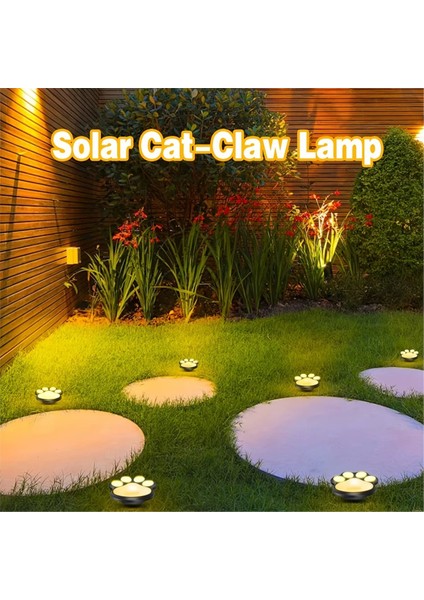 4pcs Güneş LED Işık Pençe Lambası Dış Mekan Su Geçirmez Bahçe Yeraltı Lambası Sıcak Işık (Yurt Dışından) fiyatları