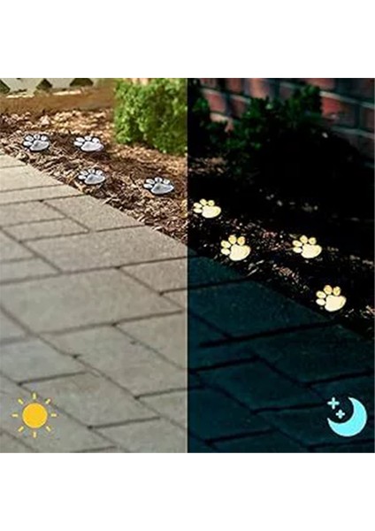 4pcs Güneş LED Işık Pençe Lambası Dış Mekan Su Geçirmez Bahçe Yeraltı Lambası Sıcak Işık (Yurt Dışından) modelleri