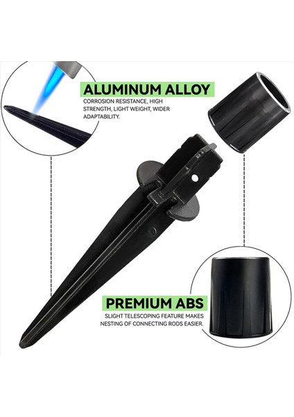 Güneş Işıkları Için 20 Paket Metal Yedek Kazıklar Dış Mekan Güneş Yolu Işıkları Başak Değiştirici Dış Mekan Zemin Kazıkları (Yurt Dışından) modelleri