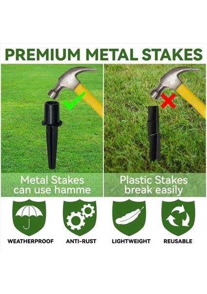 Güneş Işıkları Için 20 Paket Metal Yedek Kazıklar Dış Mekan Güneş Yolu Işıkları Başak Değiştirici Dış Mekan Zemin Kazıkları (Yurt Dışından) indirimleri