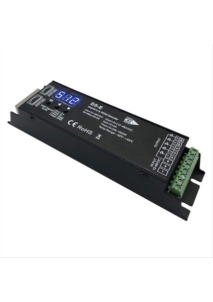 Rdm Dijital Ekranlı 5 Kanallı Dmx Dekoder DMX512 Dimmer Sürücüsü Pwm Rgbcct Rgbww Rgbw Işık Şeridi Için LED Denetleyici (Yurt Dışından)