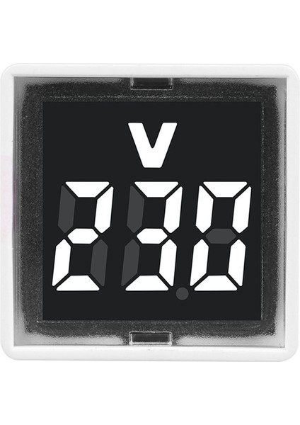 2x Dijital Voltmetre Kare AC220V LED Ekran ve Gösterge Işığı ile Kare Gerilim Test Cihazı Ab Tak Beyaz (Yurt Dışından) modelleri