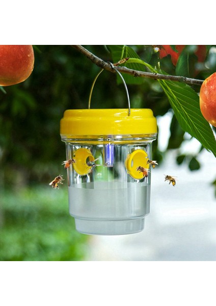 2x Eşekarısı Tuzağı Açık Asılı Güneş Enerjili Eşekarısı Tuzağı Su Geçirmez Açık Asılı Tuzak Toksik Olmayan Arı Hornet Tuzakları A (Yurt Dışından) modelleri