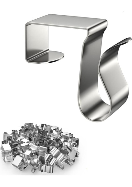 Dış Dize Işıkları Için 50 Adet Metal Noel Işık Klipleri - Xmas Mevsimsel Halat Için Hava Koşullarına Dayanıklı Oluk Klipleri (Yurt Dışından)