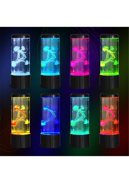 Denizanası Lamba Renk Değiştiren LED Renk Ruh Hali Akvaryum Okyanus Gece Lambası Yatak Odası Masaüstü Dekor Işık Doğum Günü Si (Yurt Dışından) fırsatları