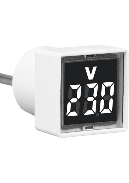 2x Dijital Voltmetre Kare AC220V LED Ekran ve Gösterge Işığı ile Kare Gerilim Test Cihazı Ab Tak Beyaz (Yurt Dışından) fırsatları