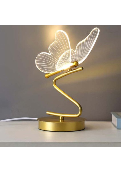 LED Masa Lambası Iç Aydınlatma Anahtarı Düğme Yatak Odası Başucu Oturma Odası Restoran Ev Dekorasyonu Kelebek Masa Lambası(Abd) (Yurt Dışından) fırsatları