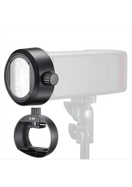 S-R2 Yuvarlak Kafa Aksesuarları Godox V860III AD200PROII TT685 Iı TT600S Canon 580EX Flash Mount Ak-R1 (Yurt Dışından) fiyatları