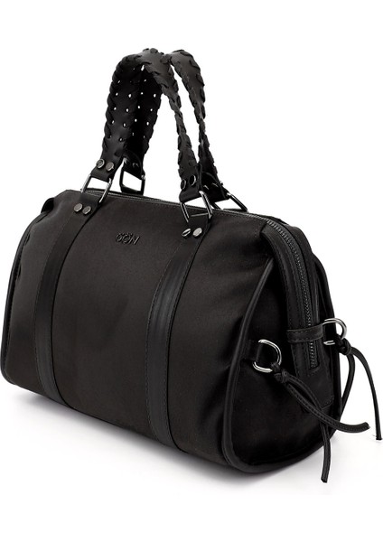 Kadın Siyah Süete Siyah El ve Omuz Çantası modelleri