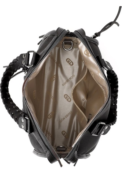 Kadın Siyah Süete Siyah El ve Omuz Çantası indirimleri