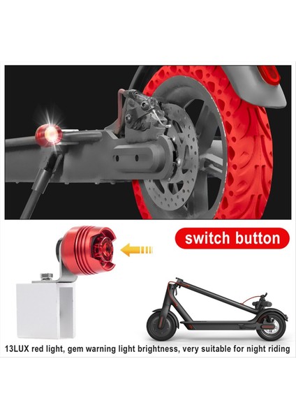 M365 Pro 1s Pro2 Mi3 Elektrikli Scooter Gece Binicilik Güvenliği Uyarı Yanıp Sönen Işıklar (Yurt Dışından) fiyatları