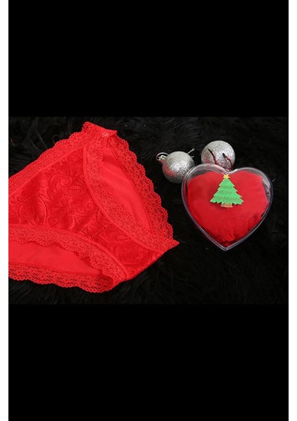 Kadın Yılbaşı Kırmızı Slip modelleri