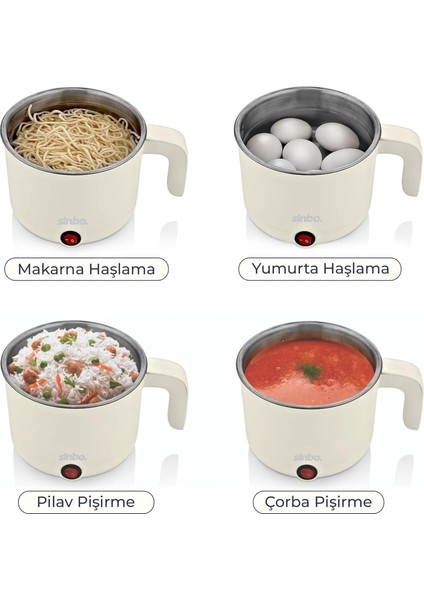 SCO-5063 Çok Fonksiyonlu Pişirici -Pilav,makarna,yumurta,çorba Pişirici