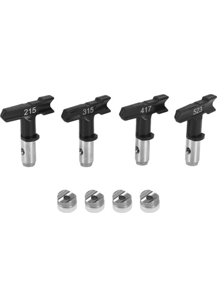 4 Adet Tersinir Havasız Boya Püskürtme Ucu, Havasız Püskürtme Makinesi Parçaları (215,315,417,523) (Yurt Dışından) fiyatları