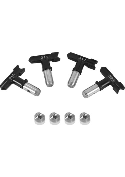 4 Adet Tersinir Havasız Boya Püskürtme Ucu, Havasız Püskürtme Makinesi Parçaları (215,315,417,523) (Yurt Dışından) modelleri