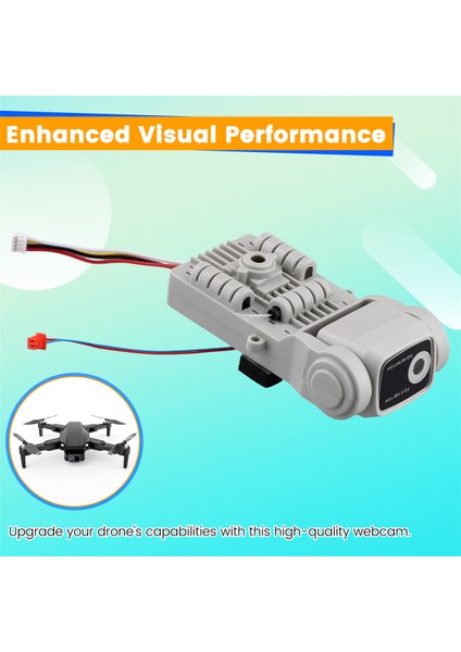 L900 Se Max Drone Kamera Yedek Parçaları Drone Aksesuarları Web Kamerası Gelişmiş Hava Fotoğrafçılığı Kurulumu Kolay Gri (Yurt Dışından) indirimleri