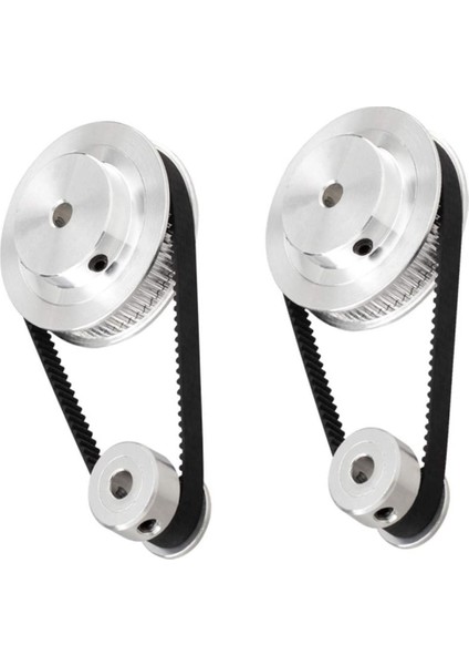 2set 2gt Senkron Tekerlek 20 60 Diş Çaplı Alüminyum Zamanlama Kasnağı Gt2 Zamanlama Kayışı Kasnak Sistemi (Yurt Dışından)