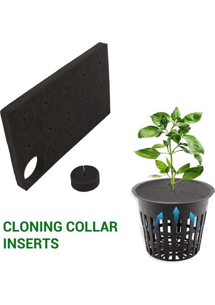 120 Adet Bahçe Klon Yakaları, Neopren Ekler, Sünger Blok, 2 Inçlik Ağ Saksılar, Hidroponik Sistemler ve Klonlama Makineleri Için (Yurt Dışından) modelleri