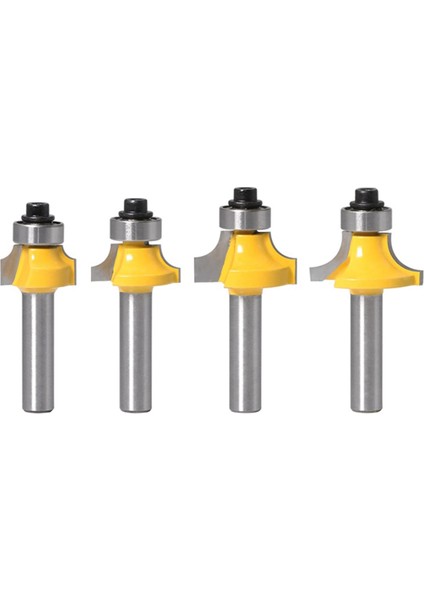 Adet 8 mm Saplı Yuvarlatma Freze Ucu Seti - Kenar Yuvarlatma ve Pah Kırma Için Ağaç Işleme Freze Kesici (Yurt Dışından) fiyatları