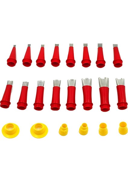 Evrensel Entegre Kauçuk Nozul Takım Seti, Kalafat Takım Seti Kolay Kalafat Sonlandırıcı Nozul (22 Adet) (Yurt Dışından)