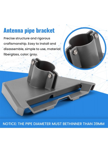 Starlink Gen 3 Boru Adaptörü Yuvarlak Boru Adaptörü Direk Montaj Braketi Starlink V3 Plaka Çatı Montaj Aksesuarları Için (Yurt Dışından) fırsatları