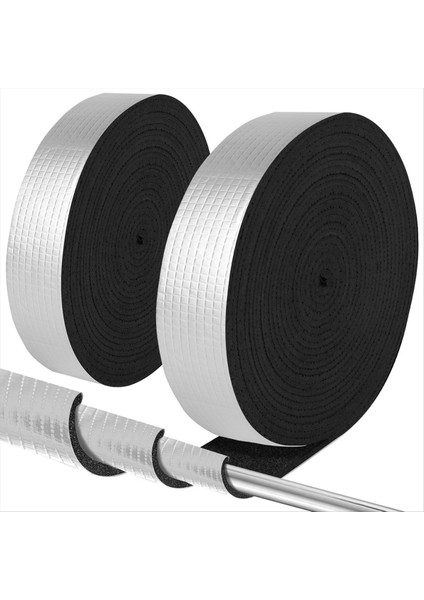 Boru Yalıtım Sarma 5 cm Genişliğinde x 9,5 M Dış Mekan Köpük ve Folyo Boru (Yurt Dışından)