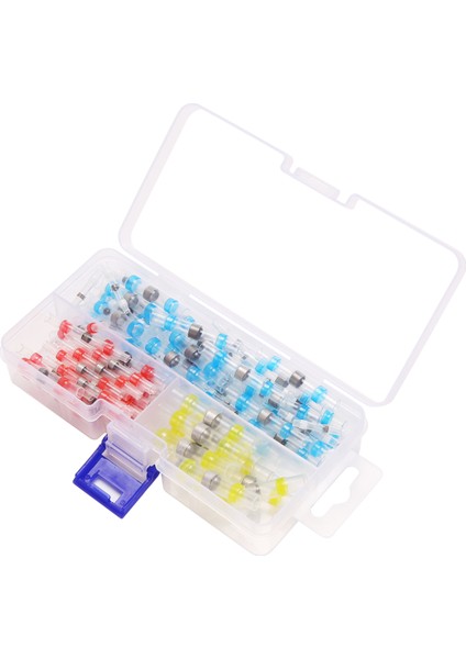 100 Adet Lehim Contası Isıyla Daralan Uçlu Konnektör Terminalleri Elektrik Bakır Kılıflı (35 Kırmızı 30 Mavi 25 Beyaz 10 Sarı) (Yurt Dışından) fiyatları