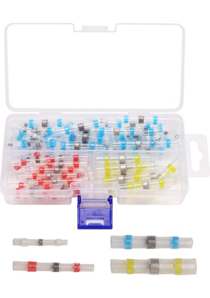 100 Adet Lehim Contası Isıyla Daralan Uçlu Konnektör Terminalleri Elektrik Bakır Kılıflı (35 Kırmızı 30 Mavi 25 Beyaz 10 Sarı) (Yurt Dışından) modelleri