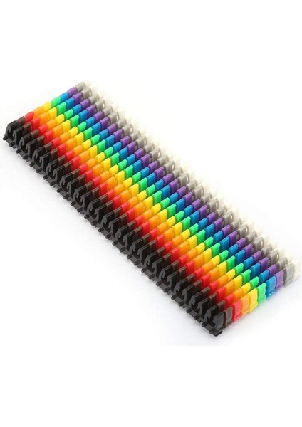 Klipsli Kablo Işaretleyici Kutulu Plastik Numaralı Tel Etiket Tüp Seti Renkli Kablo Işaretleyici (150 Adet Kcm-1,5 Mm) (Yurt Dışından) indirimleri