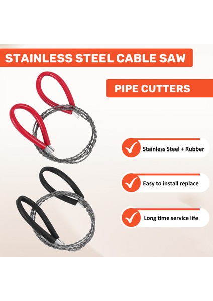 Boru Kesiciler 4 Adet Paslanmaz Çelik Kablo Testeresi, Metal Tel Testeresi El Cep Ipi Halat Testeresi Ahşap Için Pvc Boru Kesme Aleti (Yurt Dışından) indirimleri