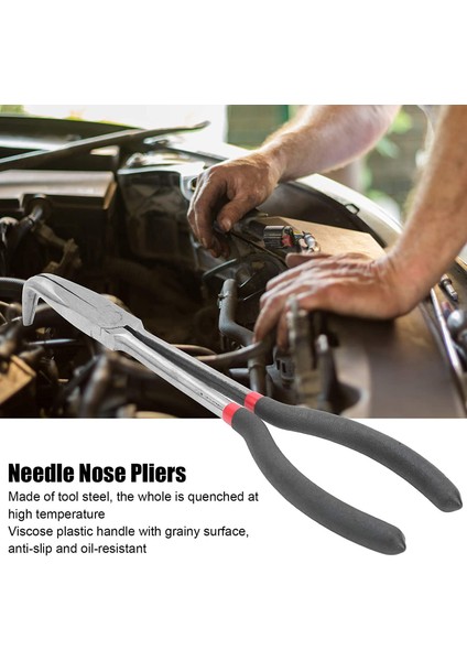 Iğne Pense 11 Inç 90 Derece Kavisli Burunlu Pense Çelik Yüksek Alet (Yurt Dışından) fırsatları