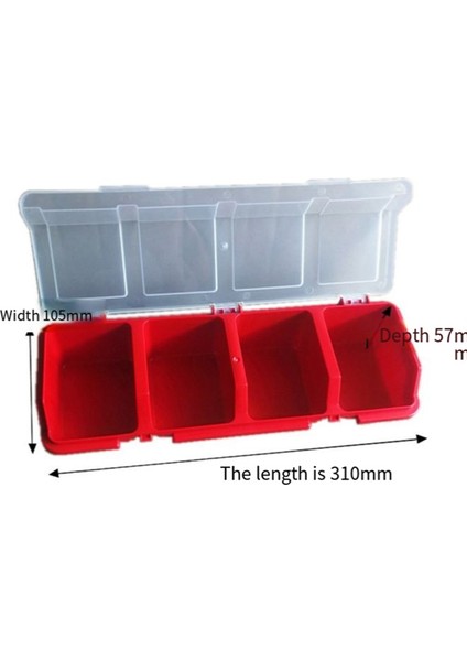 Adet Kilitli Vida Düzenleyici ve Saklama Kutuları Plastik Donanım Düzenleyici Kutu Bölmeli Cıvata Düzenleyici Kırmızı (Yurt Dışından) fiyatları
