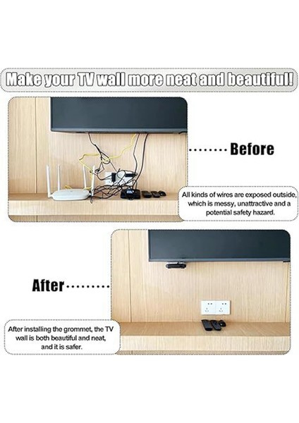 Adet Tv Kablosu Gizleyici 2-3/8 Inç (60 Mm) Duvar Kablo Yönetim Kiti Duvara Monte Tv Delik Testeresi Matkap A Parçası Için Kablo Gizleyici (Yurt Dışından) fiyatları