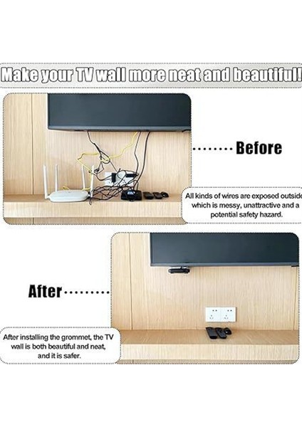 Adet Tv Kablosu Gizleyici 2-3/8 Inç (60 Mm) Duvar Kablo Yönetim Kiti Duvara Monte Tv Delik Testeresi Matkap A Parçası Için Kablo Gizleyici (Yurt Dışından) indirimleri