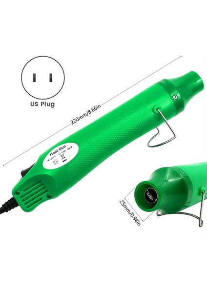 Taşınabilir Sıcak Hava Makinesi Mini Sıcak Hava Makinesi Kabartma, Shrink Sarma, Kurutma ve Boya Için Sıcak Hava Makinesi Abd Fişi Yeşil (Yurt Dışından) fiyatları
