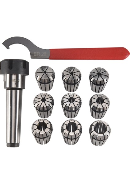 9 Adet ER25 Yaylı Pens + 1 Adet Mt3 M12 ER25 Pens Mandren Morse Konik Tutucu Cnc Freze Torna Tezgahı Takımı Için (Yurt Dışından) modelleri