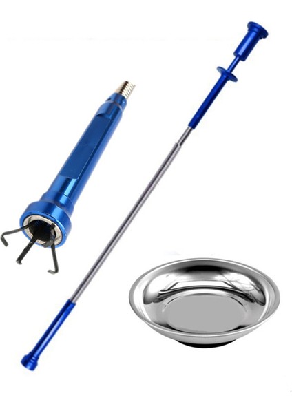 Esnek Alma Mıknatısı 4 Pençeli LED Işık Manyetik Uzun Yaylı Alma Aleti Araba Tamircisi Tuvalet Aleti Kanalizasyon Alma Aracı (Yurt Dışından) modelleri