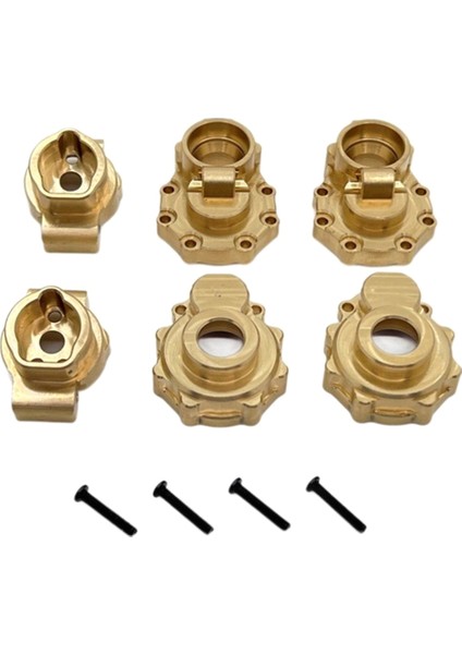 Rc Araba Yükseltme Pirinç Arka Aks Kupası Traxxas 1/10 Trx4 Huangbo 1/10 R1001 R1002 R1003 Rc Araba Oyuncak Parçaları (Yurt Dışından)