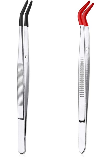 Adet Kauçuk Uçlu Eğik Cımbız, Kavisli Düz Uçlu Cımbız Paslanmaz Çelik Açılı Kavramalı Mücevher Damgalı Etiket (Yurt Dışından)