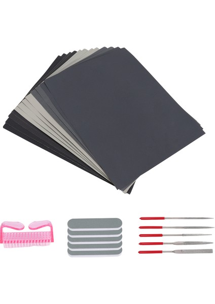 23 Parça Reçine Döküm Aletleri Seti, Epoksi Reçine Cilalama Seti, 12 Zımpara Kağıdı, 5 Cila Bloğu, 5 Şekil Dosyası, 1 Fırça (Yurt Dışından) fiyatları