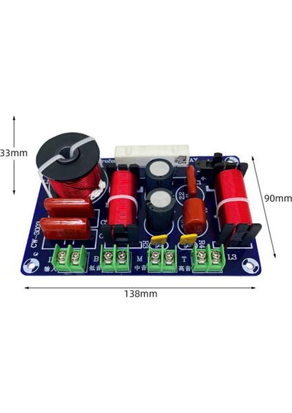 3'lü Paket Yüksek, Orta ve Düşük Hoparlör Dönüştürme Geçişi 3 Yollu Ses Ayarlanabilir Frekans Bölücü Hifi Yüksek Sadakat Filtresi (Yurt Dışından) fiyatları